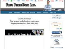 Tablet Screenshot of firstphasedata.com
